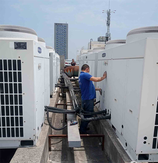 山城中央空调制热和不制冷系统维修方法